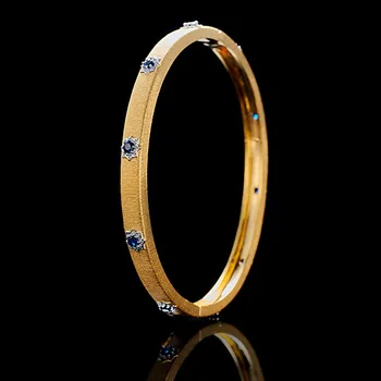 ZOCA Винтажные браслеты со звездами, матовый подарок друзьям, Уникальные ювелирные украшения, Серебряный итальянский браслет для женщин