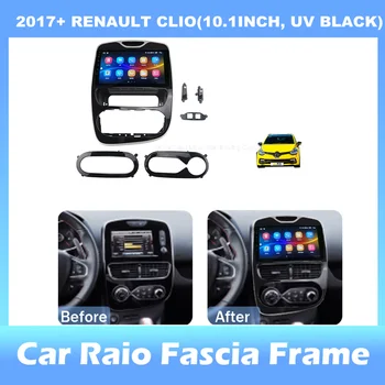 приборная панель автомагнитолы 10,1 дюйма 2din для RENAULT CLIO 2017 + стереопанель, Для автомобильной панели Teyes с двойной рамкой Din CD DVD