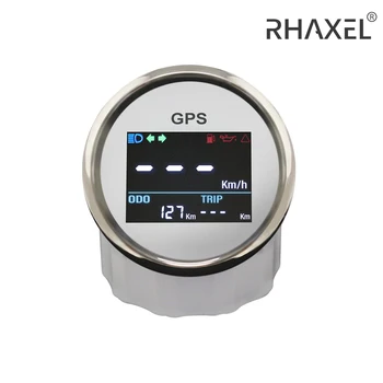 Цифровой GPS-спидометр RAXEL 52 мм, регулируемый одометр для морской лодки, мотоцикла, Авто, автомобиля 9-32 В
