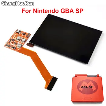 ChengHaoRan IPS ЖК-экран для Nintendo GBA SP IPS ЖК-экран с Подсветкой Высокой Яркости, Ламинированный Дисплей, ЖК-комплекты для GBA SP
