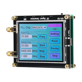 Генератор сигналов MAX2870 с частотой 23,5 МГц-6000 МГц, сенсорный экран, Источник радиочастотного сигнала, программное обеспечение для ПК