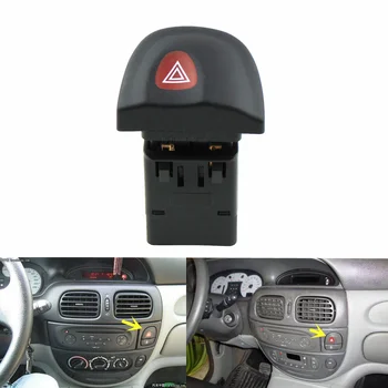 8-контактный выключатель аварийной сигнализации для Renault Megane I BA0, BA1, DA0, DA1, EA0, EA1, KA0, KA1 1995-2003 7700435867