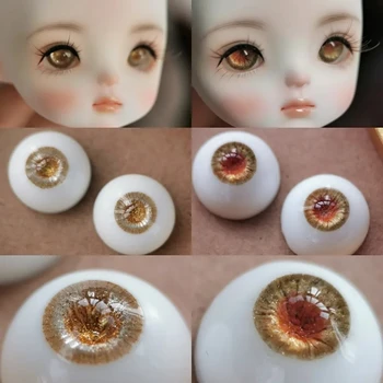 BJD Eyes кукольные глаза 12 мм-18 мм кукольные милые золотые гипсовые глаза для игрушек 1/8 1/6 1/4 1/3 SD DD аксессуары для кукол 12 мм-18 мм кукольные глаза