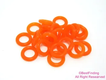 оранжевые силиконовые уплотнительные кольца 10 мм, кожаные резиновые уплотнительные кольца, фиксирующие кольца, экологически чистые