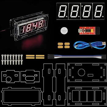 Набор электронных часов Keyes Intelligent Smart Digit для Arduino DIY, показывающих время, Температуру, яркость, Будильник, Хронометрист