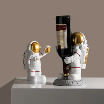 Скандинавский модный астронавт, креативный держатель для винных бутылок, Украшение для дома, подставка для винных бутылок, перевернутый держатель для вина