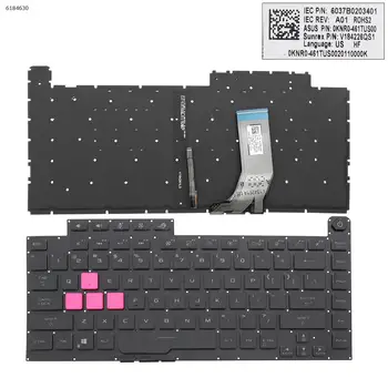 Американская Клавиатура для ноутбука ASUS Strix Scar III G512 L 3 PLUS G531 S5D G531GT G531G g531gu g531gd с красочной подсветкой WASD розового цвета