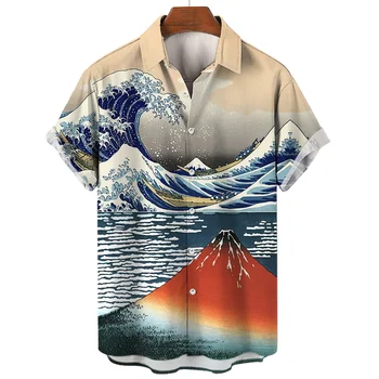 2023 Мужская Рубашка с отворотом 
