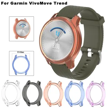 Для Garmin VivoMove Trend, ультратонкий чехол из ТПУ с прозрачным экраном, чехол для часов Garmin Vivo Move Trend, защитный чехол