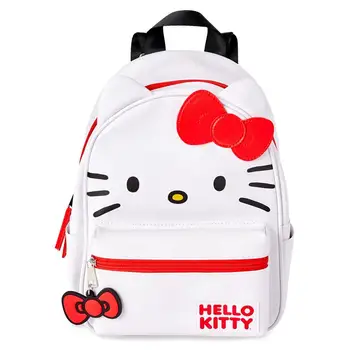 Сумка Hello Kitty, Kawaii Cartonn, Рюкзак Hello Kitty, Регулируемый Рюкзак из Искусственной Кожи Большой Емкости, Kawaii Sanrio, Студенческая сумка