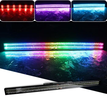 Новые Поступления LED Pixel Strip Light DMX512 RDM DJ Disco Stage Effect Light Пиксельная Настенная Шайба Лампа RGB 4/12/88CH Strobe Bar