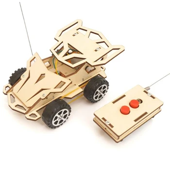 STEM Toys Научный проект Образование Diy Kit Беспроводной 4WD Пульт дистанционного управления Модель автомобиля Научный эксперимент Наборы Игрушек