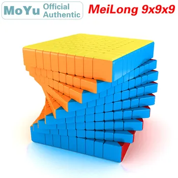 MoYu MFJS MeiLong 9 9x9 Волшебный скоростной Кубик Без наклеек Детские подарки Игрушки-непоседы Meilong 9 Cubo Magico Puzzle