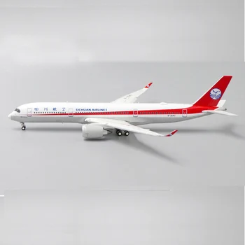 Модель авиакомпании China Sichuan Airways A350-900 Airlines в масштабе 1: 400 с Самолетом из базового сплава Для Коллекционной Сувенирной Выставки Подарочных Игрушек