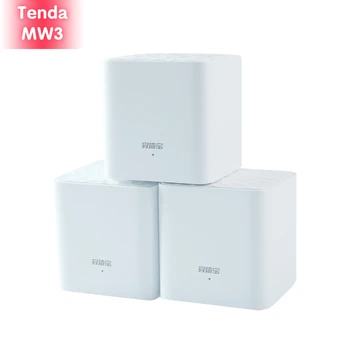 Беспроводная система Wi-Fi Tenda MW3 Nova Mesh Площадью до 3500 кв.футов Расширитель маршрутизатора AC1200 для всего дома с приложением родительского контроля