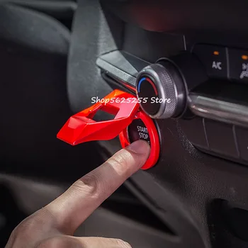 Модификация кольца для ключей на крышке Замка зажигания автомобиля, наклейка на ключ запуска, украшение автомобиля