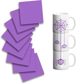 Листы для переноса неплавящихся чернил WOWOCUT, Твердая Фиолетовая бумага для сублимации, 8 шт, бумага для переноса сублимации размером 12x12 дюймов для поли ткани