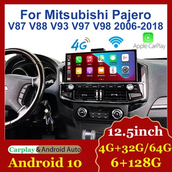 Для Mitsubishi Pajero V87 V88 V93 V97 2006-2018 Android Авто Радио Coche Центральный Мультимедийный Видеоплеер Carplay Беспроводной