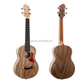 Деревянная мини-гитара 26-дюймовый Тенор, твердая Гавайская гитара с матовой отделкой из пепельного дерева