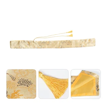 Шелковая сумка для хранения мечей, Японские Мечи, Изящный держатель, Защитные бамбуковые сумки для переноски, карманный посох Катана
