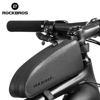 Официальная сумка Rockbros, Водонепроницаемая Велосипедная верхняя передняя рама, сумка большой емкости, MTB Pannier, черные аксессуары для Велосипедов