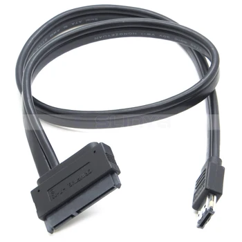 50 см Двойной кабель eSATA USB 12V 5V комбинированный с 22-контактным кабелем SATA для жесткого диска HDD