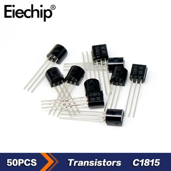 50ШТ C1815 Транзистор NPN Транзисторы 2SC1815 TO-92 50V 0.15A Триод Новый оригинальный Электронный компонент