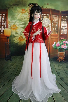 1/4 1/3 Аксессуары для одежды BJD Китайский древний костюм Hanfu Fairy Dress для куклы BJD/SD big girl, без куклы и другого A1141