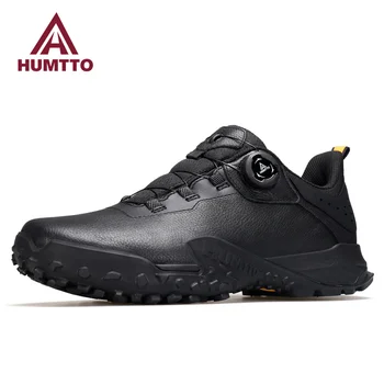 Походные ботинки HUMTTO; Роскошная дизайнерская зимняя кожаная обувь для мужчин; Альпинистские Треккинговые кроссовки; Мужская защитная мужская обувь для занятий спортом на открытом воздухе;