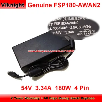 Оригинальный Адаптер переменного тока 54V 3.34A для зарядного устройства FSP FSP180-AWAN2 мощностью 180 Вт с 4-контактным разъемом Питания