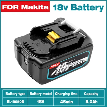 Аккумулятор для Makita Battery 18v 6Ah BL1830 BL1850 Аккумуляторный Инструмент Со светодиодным Зарядным устройством BL1860B 18650 Литий-ионная Замена