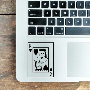 Наклейка на трекпад для ноутбука Heart Queen Poker для Macbook Air 11 13 Pro 14 16 Retina 15,4 Дюймов Mac Skin Виниловая наклейка для ноутбука