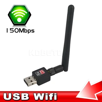 Kebidu 150 Мбит/с USB Wifi Адаптер Беспроводная Сетевая карта С Антенной 2dBi для Цифрового Приемника TV Box Поддержка MT7601 Chip PC