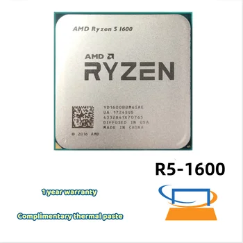 Процессор AMD Ryzen 5 1600 3,2 ГГц, шестиядерный процессор с двенадцатью потоками 65 Вт, процессорный разъем R5 1600, разъем AM4 5 1600