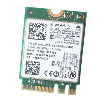 Беспроводная сетевая карта WiFi Адаптер для Intel 7265NGW AN NGFF 300 Мбит/с Bluetooth 4,0 Двухдиапазонный 2,4 ГГц/5 ГГц 802.11a/g/n