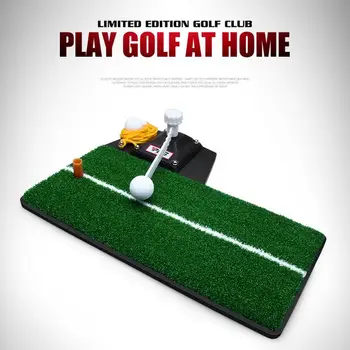 Тренировочный коврик для гольфа, аксессуары для тренировки клюшек для гольфа, искусственный газон, коврик для удара в помещении, тренажер для мяча для гольфа, Тройники, держатель
