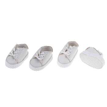 1/12 модные белые туфли на плоской подошве для кукол OB11 Повседневная одежда Accs