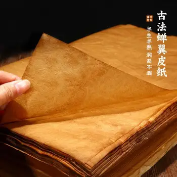 Крылья Цикады Древний метод Бамбуковая целлюлоза Кожаная бумага Гусиная кожа Рисовая бумага ручной работы
