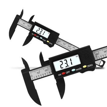 0-100 мм Электронный Цифровой Штангенциркуль с Нониусом Измерительный Инструмент Измерительный Калибр для Измерения ювелирных изделий Цифровая Линейка Trammel