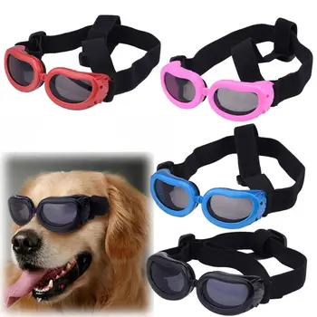 1 шт. красочные солнцезащитные очки для маленьких собак, Ветрозащитные противотуманные очки, Регулируемый ремешок, Солнцезащитные очки для домашних животных, Защита от ультрафиолета, аксессуары для собак