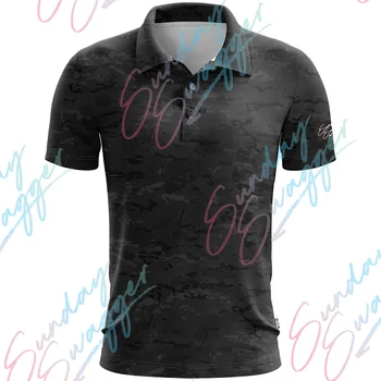 Sunday Swagger/ Новые летние мужские рубашки поло для гольфа с цветочным повседневным принтом, Модные топы, футболка с коротким рукавом, дышащая рубашка поло