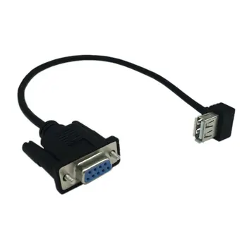 RS232 DB9 Женский к USB 2.0 A Женский последовательный кабель-адаптер Конвертер 8 