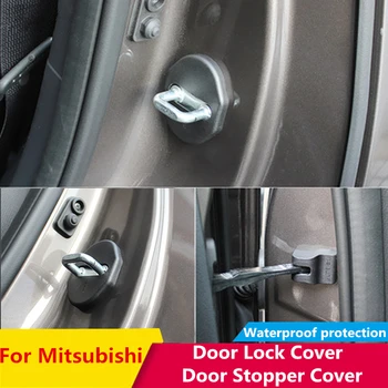 Для Mitsubishi Outlander PAJERO ECLIPSE CROSS LANCER ASX, крышка дверного замка автомобиля, дверная пробка, Защитная пряжка, Аксессуары